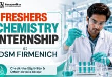 Freshers Chemistry Internship at DSM Firmenich | Apply for Intern Trainee Freshers Chemistry Internship at DSM Firmenich | Intern Trainee Jobs