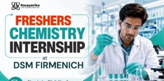 Freshers Chemistry Internship at DSM Firmenich | Apply for Intern Trainee Freshers Chemistry Internship at DSM Firmenich | Intern Trainee Jobs