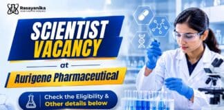 Walk-in Scientist Bengaluru at Aurigene Pharmaceutical Services MSc Chemistry Job at Aurigene | Scientist Role Vacancy