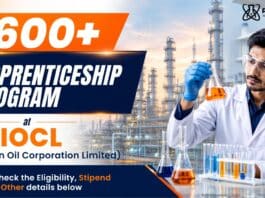 Indian Oil Apprenticeship Program | Govt Chemistry Jobs