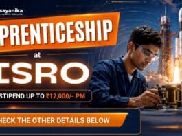 Graduate Apprentice Jobs at ISRO - Chemical Apprenticeship Opportunities
