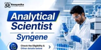 Lead Scientist Vacancy in Analytical Chemistry at Syngene