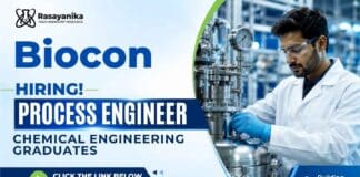 Process Engineer Jobs | Biocon Careers hiring Chemical Engineering professionals for the API MSAT team in Bengaluru.