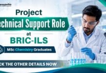 Govt Job at BRIC-ILS for Chemistry Graduates | Project Technical Support Roles MSc Chemistry Job at BRIC-ILS | Project Technical Support Roles