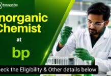 Inorganic Chemist Jobs at BP | Apply Now Inorganic Chemist Jobs at BP, Bangalore | Apply