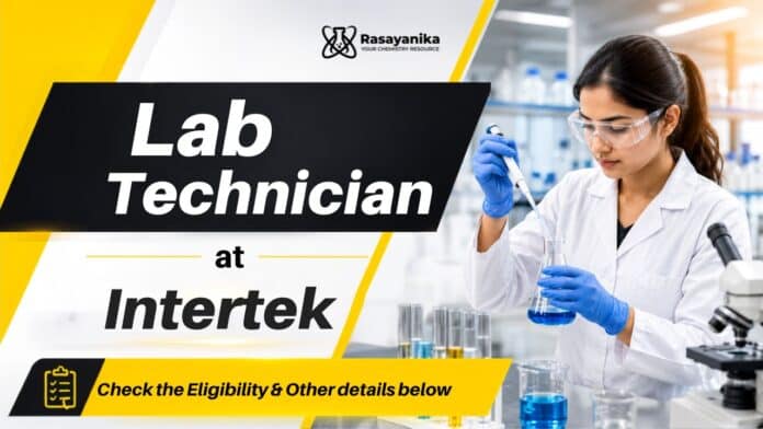Lab Technician Jobs at Intertek | Chemistry Graduates Apply Now