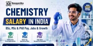 Chemistry Salary in India: How Much Can BSc, MSc & PhD Chemists Earn in 2026 Chemistry salary in India for BSc, MSc and PhD graduates in 2026