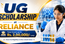 Reliance Scholarship for UG Graduates | Total Grant up to ₹2L /- only Reliance Scholarship 2026: UG Eligibility & Apply