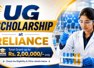 Reliance Scholarship for UG Graduates | Total Grant up to ₹2L /- only Reliance Scholarship 2026: UG Eligibility & Apply