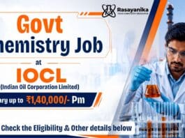 Govt Chemistry Job at Indian Oil Corporation Limited