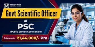 ₹1.4 L /- pm Govt Scientific Officer Job at Public Service Commission | Apply Now Government Chemistry Job at PSU | Senior Scientific Officer Role