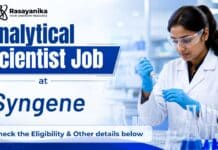 Scientist Job at Syngene | Chemistry Graduates Apply Now Analytical Scientist Jobs at Syngene | Chemistry Graduates Apply Now
