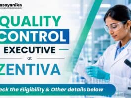 MSc Chemistry Jobs at Zentiva | Quality Control Executive
