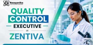 MSc Chemistry Jobs at Zentiva | Quality Control Executive