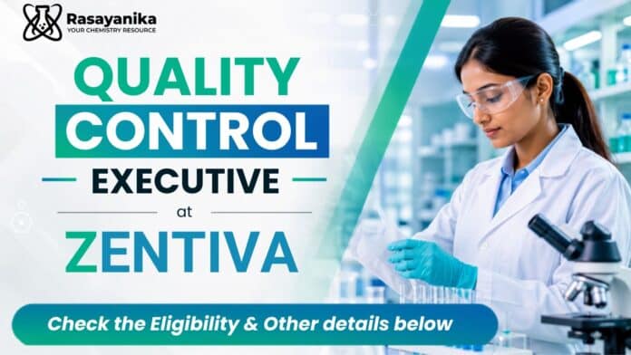 MSc Chemistry Jobs at Zentiva | Quality Control Executive MSc Chemistry Jobs at Zentiva | Quality Control Executive