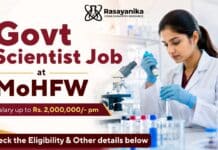 Scientist Jobs in Health Research at the Government of India