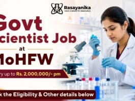 Scientist Jobs in Health Research at the Government of India