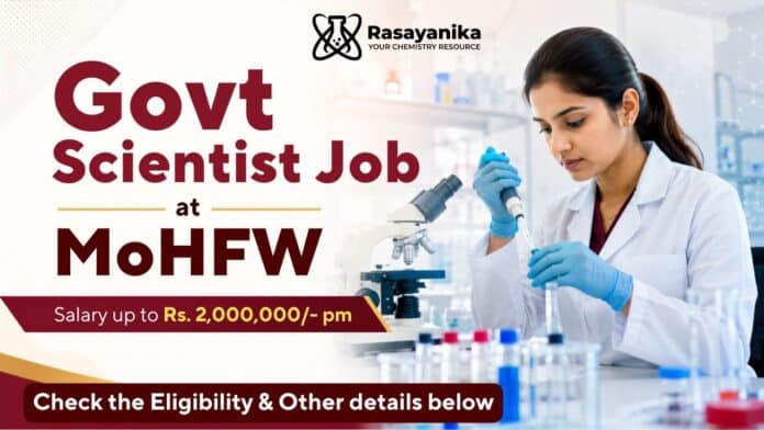 Scientist Jobs in Health Research at the Government of India Scientist Jobs in Health Research at the Government of India