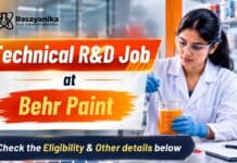 Technician Jobs in R&D at Behr Paint | Chemistry Graduates Apply Now R&D Technician Jobs at Behr Paint | BSc Chemistry Jobs