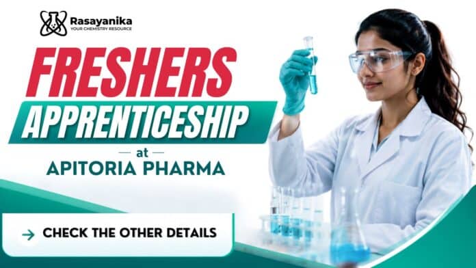 MSc Chemistry Freshers Jobs at Apitoria Pharma | Apply Now MSc Chemistry Freshers Jobs at Apitoria Pharma | Apply Now