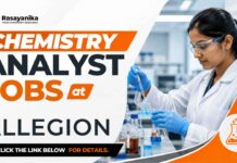 Chemistry Analyst Jobs at Allegion | Jobs in Bangalore Apply for Analyst Jobs at Allegion. Material Compliance Analyst role for professionals with Chemical Engineering Jobs experience in Bangalore.