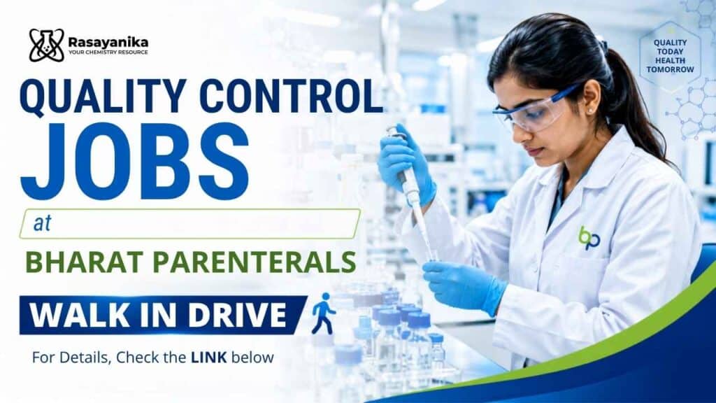 Quality Control Jobs at Bharat Parenterals | Apply Now