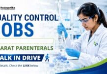 Quality Control Jobs at Bharat Parenterals | Apply Now Bharat Parenterals is hiring! Explore 6 Quality Control Jobs for B.Sc./M.Sc. Chemistry candidates. Apply now.