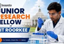 Chemistry Junior Research Fellow at IIT | Earn Rs 37,000/-pm IIT Roorkee JRF recruitment 2026: Apply for a chemistry and chemical engineering research role with Rs. 37,000 monthly stipend.