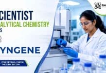 Scientist job at Syngene | Jobs in Bengaluru Syngene Analytical Chemistry Jobs: Entry-level Scientist role in Bengaluru for M.Sc Chemistry graduates. Apply now by 24 August 2026.