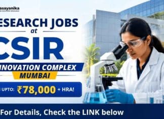 Research Jobs under CSIR Recruitment. Check vacancies, eligibility, salary details and walk-in interview information for project posts.