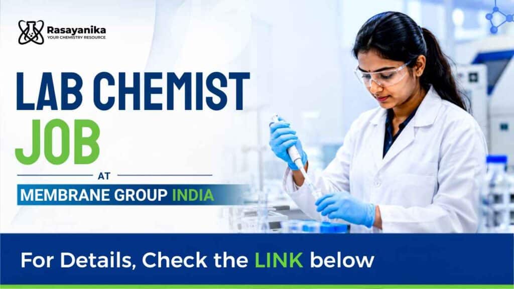 Lab Chemist at Membrane Group India | Earn upto: ₹6 LPA