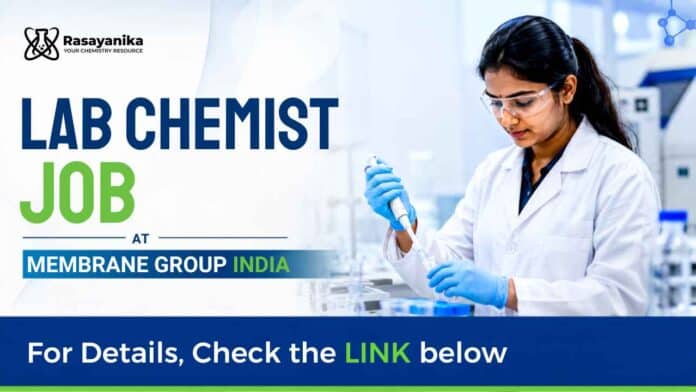 Lab Chemist at Membrane Group India. Explore a ₹4–6 LPA opportunity involving laboratory analysis and treatment projects across India. Lab Chemist at Membrane Group India. Explore a ₹4–6 LPA opportunity involving laboratory analysis and treatment projects across India.