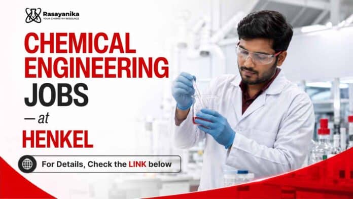 Explore Chemical Engineering Jobs through Henkel. Discover Jobs in Chennai for experienced professionals and take your career forward.