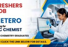 Chemistry Freshers Job at Hetero | QC Chemist Roles Chemistry Freshers Job at HETERO for Quality Control Chemist. M.Sc. Chemistry candidates