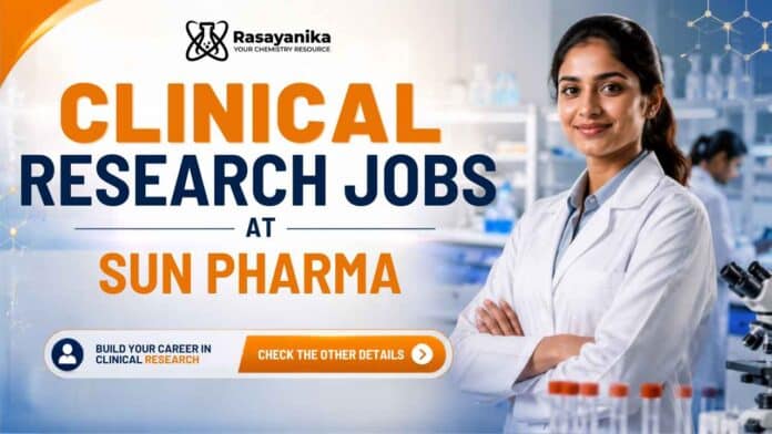 Explore Clinical Research Jobs at Sun Pharma for Chemistry graduates. Apply for Clinical Research Associate vacancy in Delhi through Sun Pharma Careers. Explore Clinical Research Jobs at Sun Pharma for Chemistry graduates. Apply for Clinical Research Associate vacancy in Delhi through Sun Pharma Careers.
