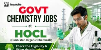 Govt Chemistry Jobs at Hindustan Organic Chemicals | Get up to ₹ 40,000/- pm Govt Chemistry Jobs at Hindustan Organic Chemicals