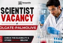 Scientist Vacancy at Colgate | Chemistry Graduates Apply Now Associate Scientist Position at Colgate-Palmolive | Apply Now