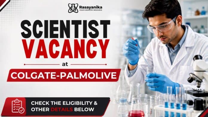 Associate Scientist Position at Colgate-Palmolive | Apply Now Associate Scientist Position at Colgate-Palmolive | Apply Now