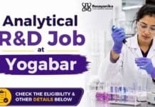 MSc Chemistry Job at Yoga Bar | R&D Analytical Job