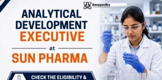 MSc Chemistry Job at Sun Pharma | Analytical Executive