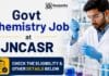 JNCASR Chemistry Job: XPS Specialist Role in Bengaluru