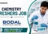 BSc Chemistry Freshers Job at Bodal Chemicals | Production Operator Role
