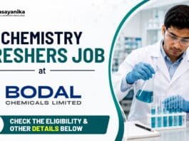 BSc Chemistry Freshers Job at Bodal Chemicals | Production Operator Role