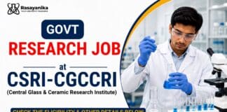 CSIR-CGCRI Recruitment 2026: Project Associate Job