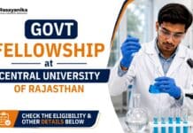 Govt Research Fellowship at Central University of Rajasthan | Apply Now Central University JRF Recruitment | Apply Now