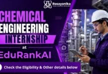 Remote Internship For Chemical Engineering Candidates | Apply now Remote Internship at EduRankAI | Chemical Engineering Intern Position