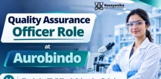 BSc Chemistry Job at Aurobindo | Quality Assurance Officer 