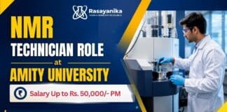 Amity University Recruiting NMR Technician | Get up to Rs. 50,000/- per month MSc Chemistry Job at Amity University | NMR Technician Role