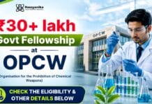 ₹30+ lakh Govt Fellowship for Chemistry Graduates at OPCW | Apply Now Govt Fellowship 2026 | OPCW Research Fellowship – Apply Now