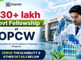 Govt Fellowship 2026 | OPCW Research Fellowship – Apply Now